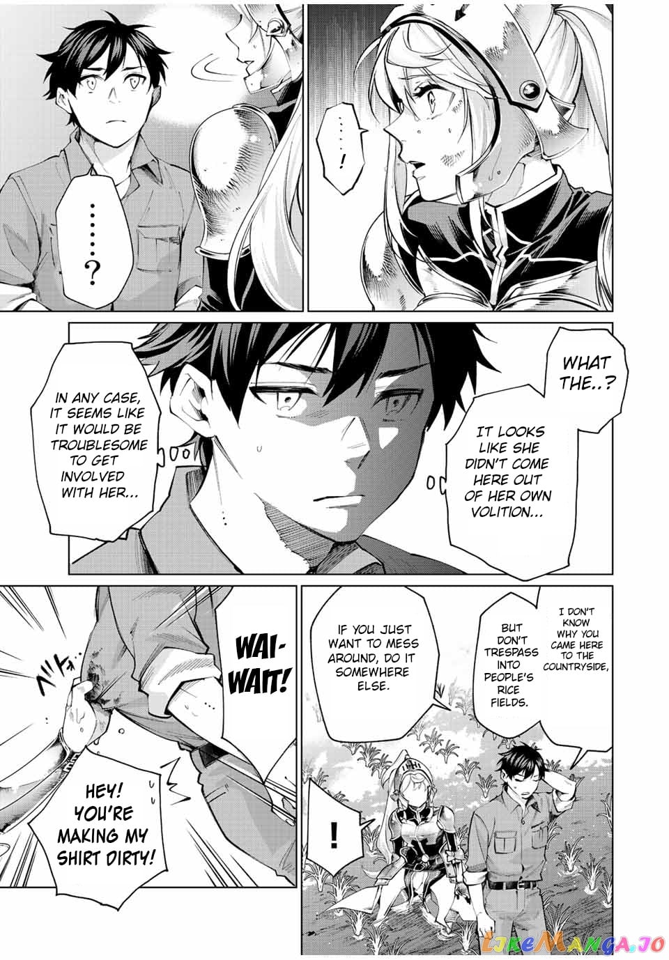 All My Neighbors are Convinced the Female Knight from My Rice Field Is My Wife chapter 1 - page 14