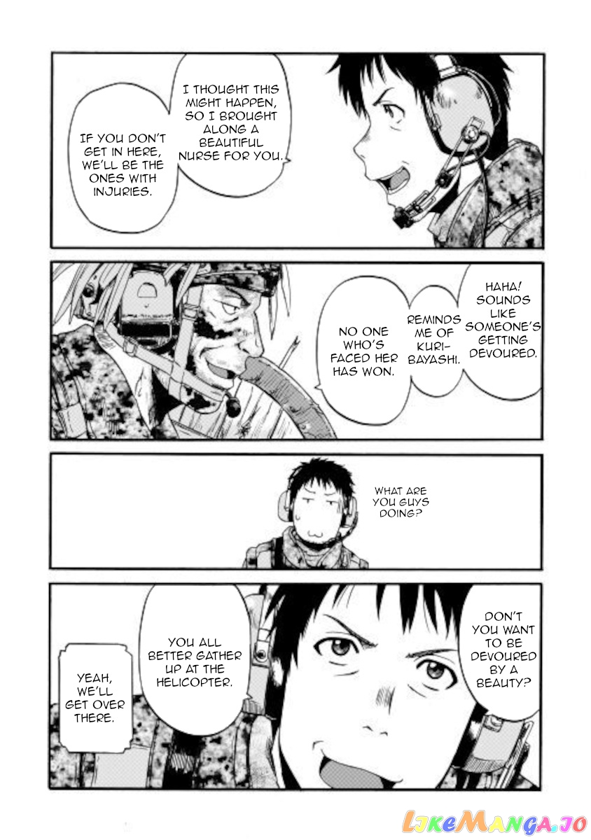 Gate - Jietai Kare no Chi nite, Kaku Tatakeri chapter 101.1 - page 9