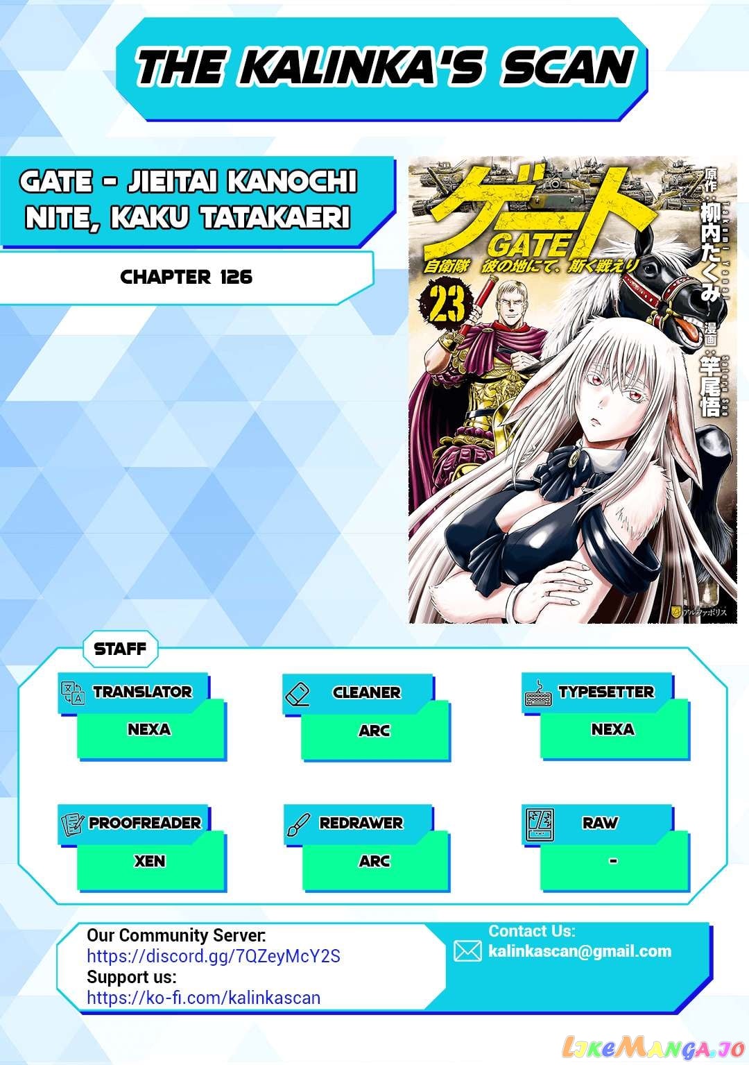 Gate - Jietai Kare no Chi nite, Kaku Tatakeri Chapter 126 - page 1