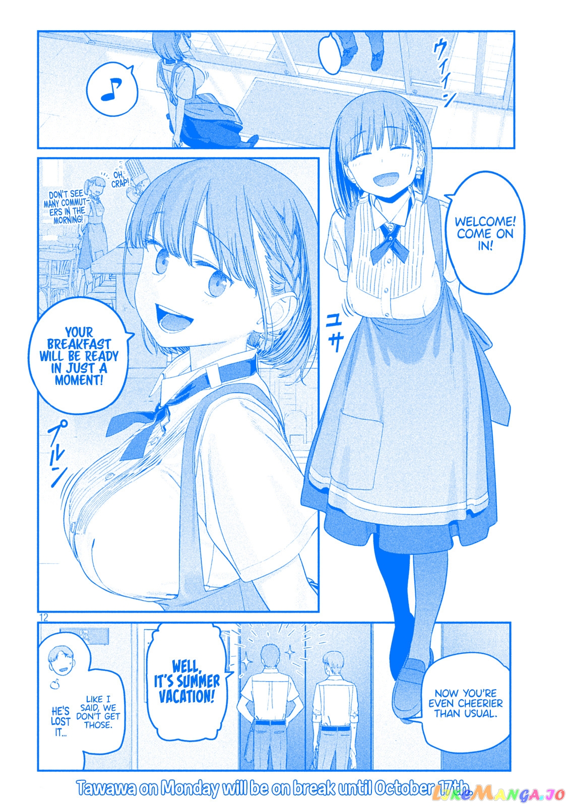 Getsuyoubi No Tawawa chapter 56 - page 12