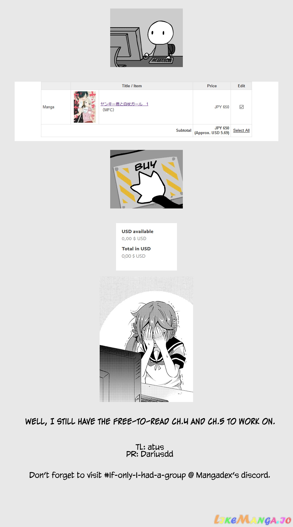 Yankee-Kun To Hakujou Gaaru chapter 3 - page 8