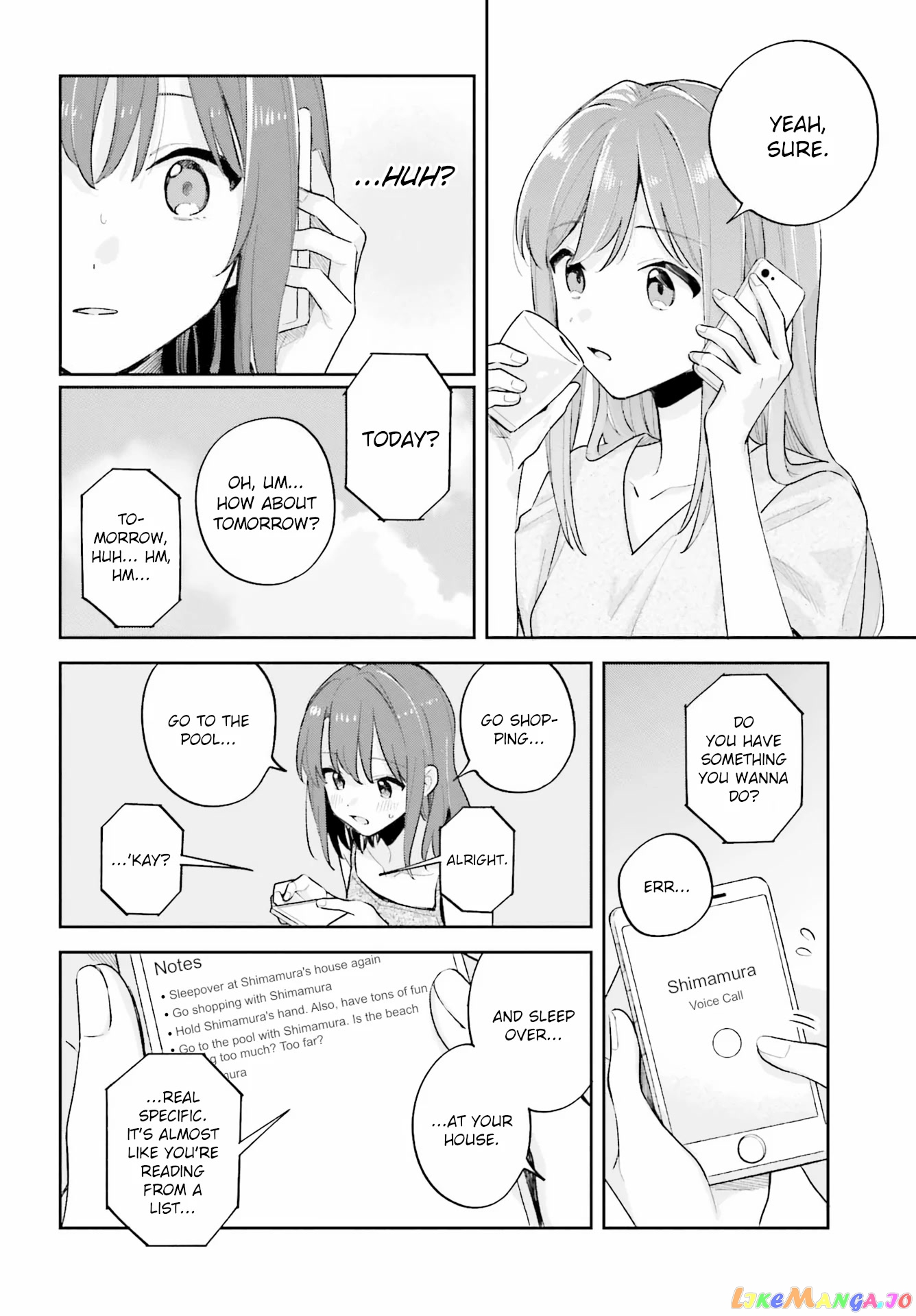Adachi To Shimamura (Moke Yuzuhara) chapter 29.1 - page 8