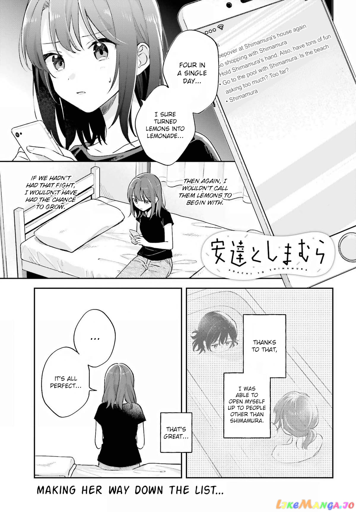 Adachi To Shimamura (Moke Yuzuhara) chapter 30.1 - page 1