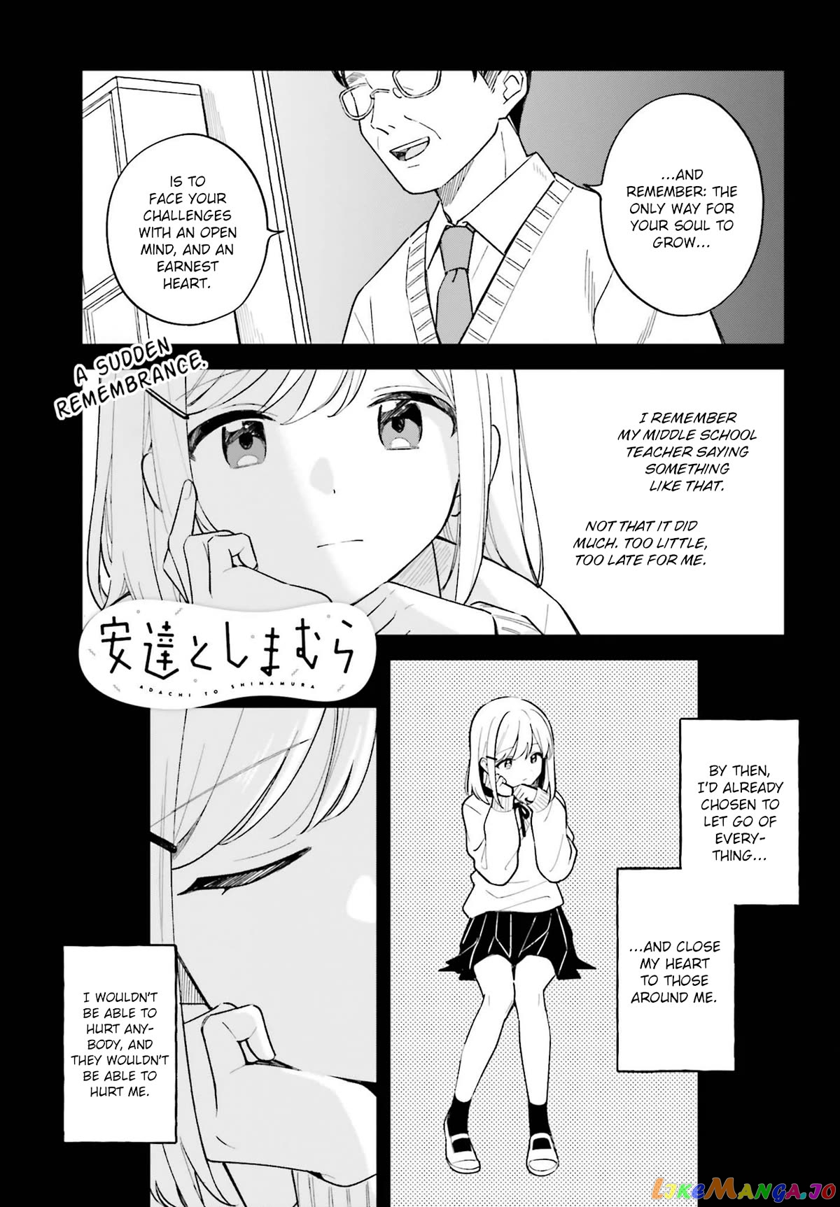 Adachi To Shimamura (Moke Yuzuhara) chapter 31 - page 1