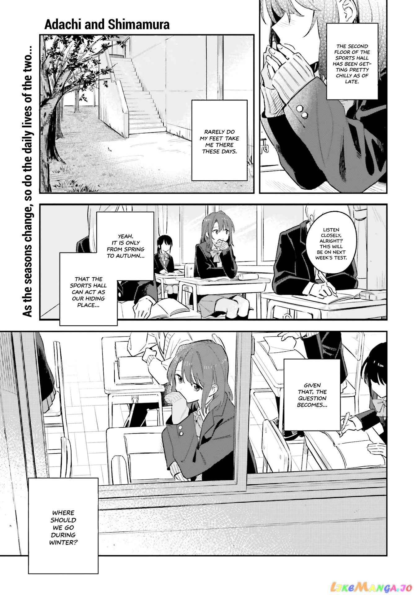 Adachi To Shimamura (Moke Yuzuhara) chapter 9 - page 1