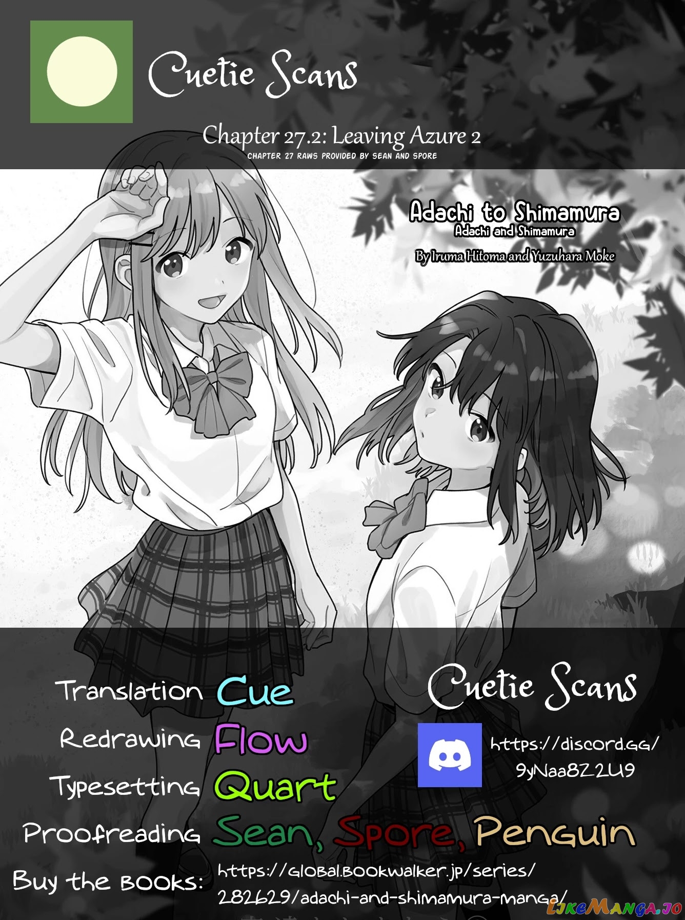 Adachi To Shimamura (Moke Yuzuhara) chapter 27.2 - page 9