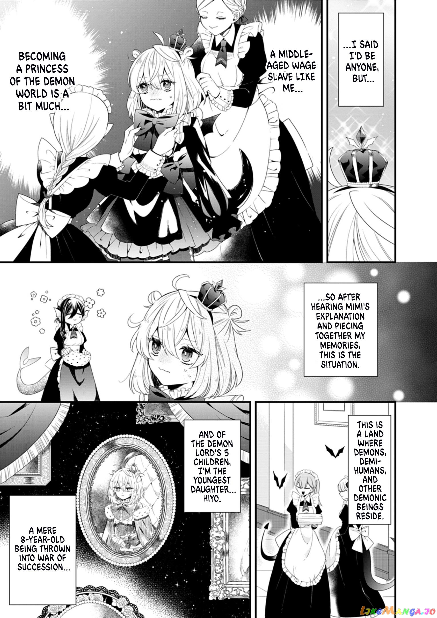The Old Man That Was Reincarnated as a Young Girl in the Demon World Wants to Become the Demon Lord for the Sake of Peace chapter 1 - page 14