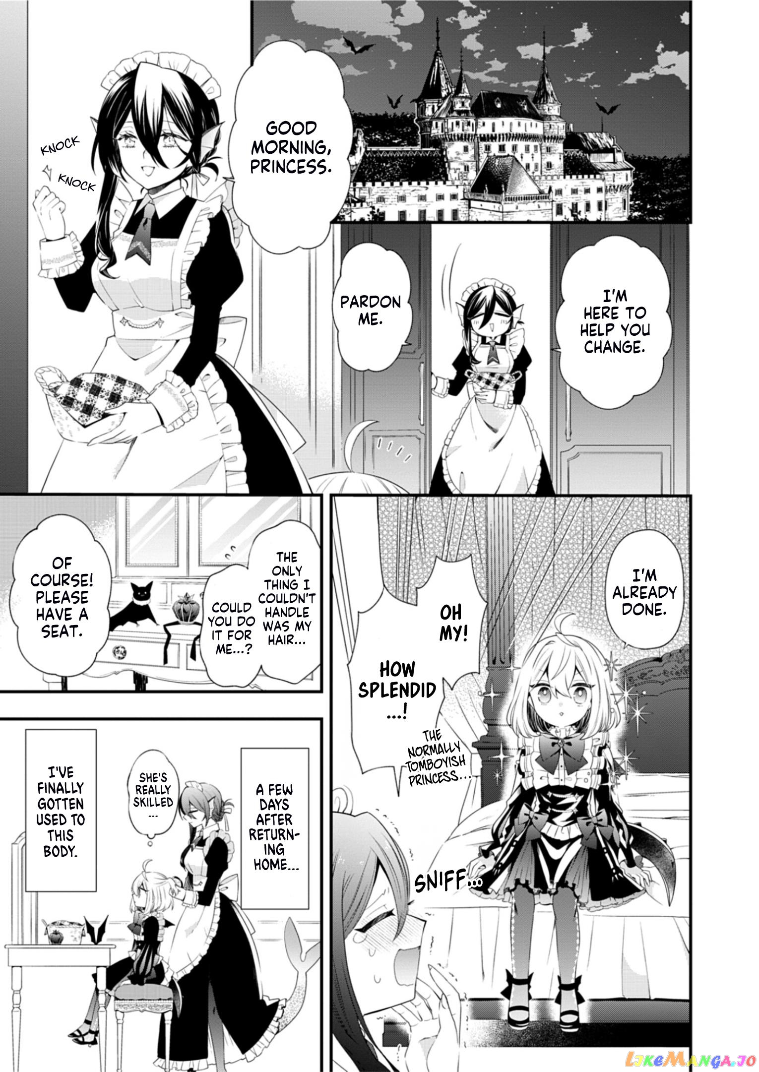 The Old Man That Was Reincarnated as a Young Girl in the Demon World Wants to Become the Demon Lord for the Sake of Peace chapter 3 - page 2