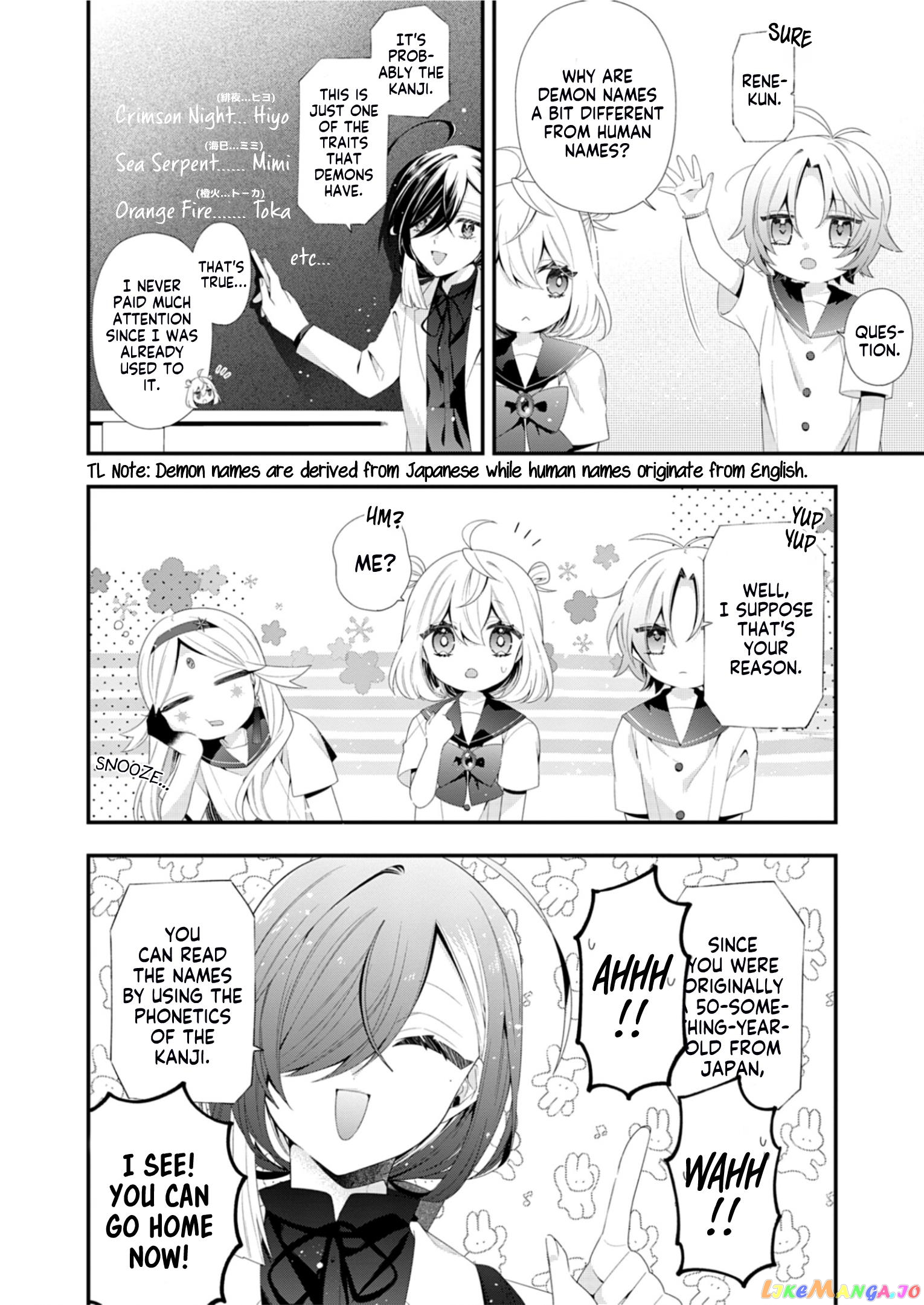 The Old Man That Was Reincarnated as a Young Girl in the Demon World Wants to Become the Demon Lord for the Sake of Peace chapter 4.5 - page 3