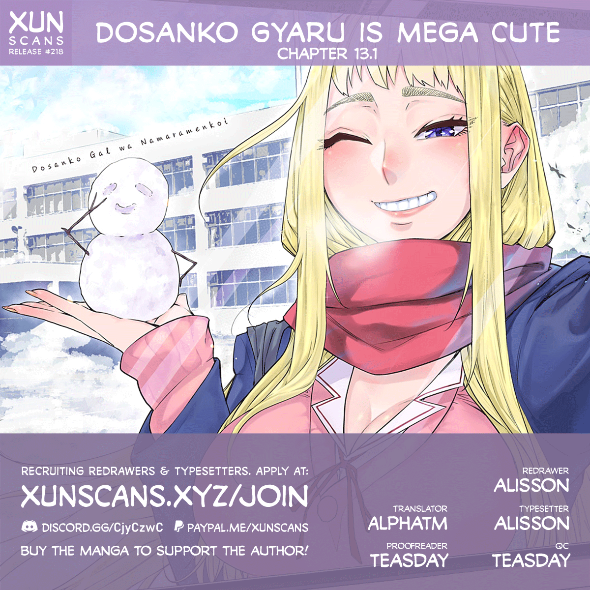 Dosanko Gyaru Is Mega Cute chapter 13.1 - page 1