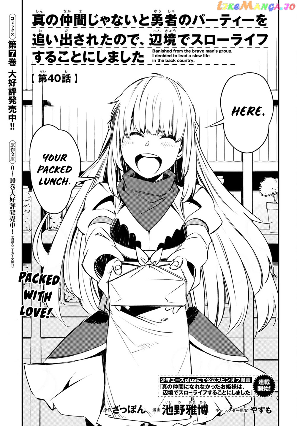 I Was Kicked out of the Hero’s Party Because I Wasn’t a True Companion so I Decided to Have a Slow Life at the Frontier chapter 40 - page 2