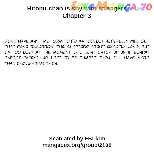Hitomi-Chan Is Shy With Strangers chapter 3 - page 19