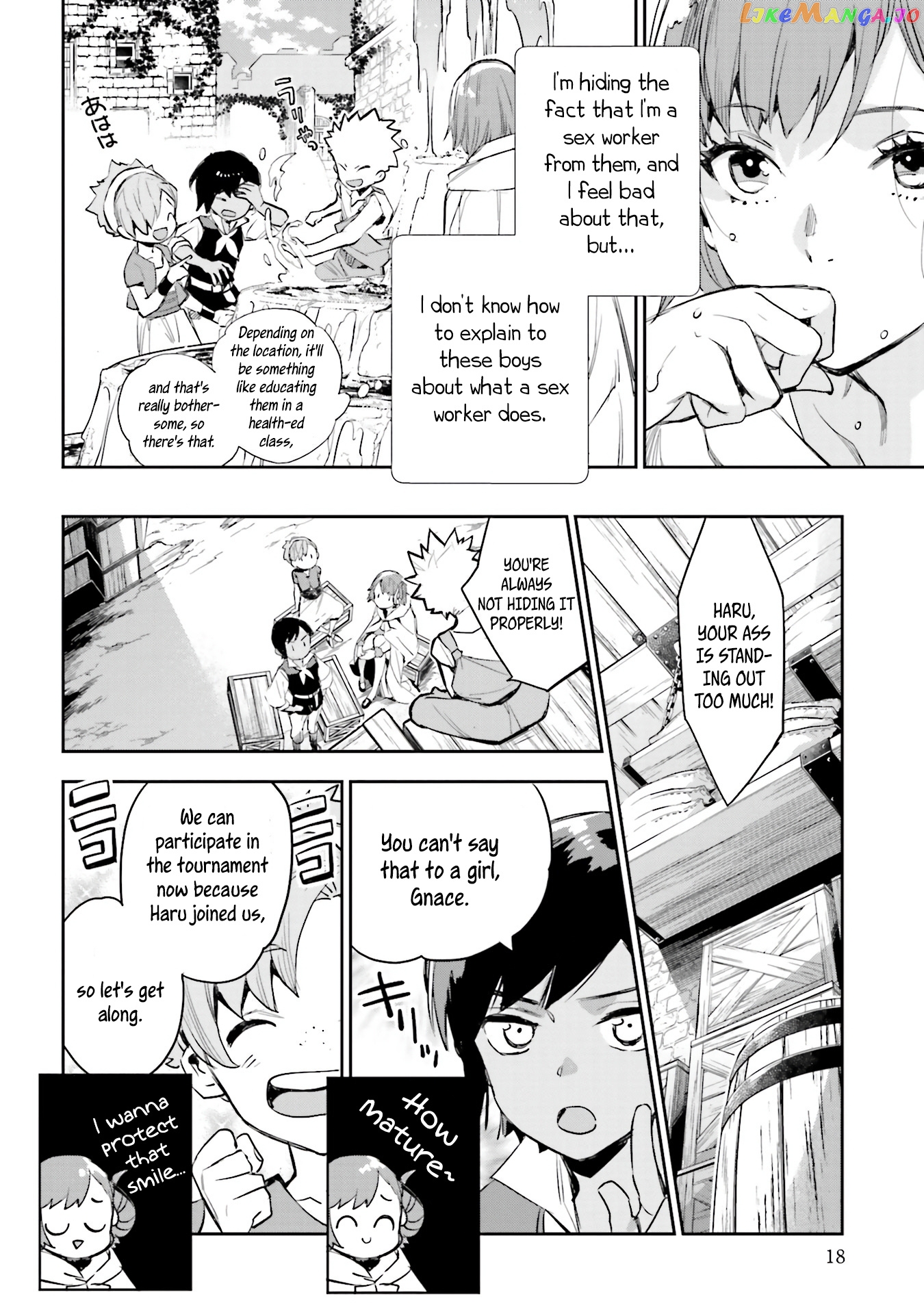 Jk Haru Wa Isekai De Shoufu Ni Natta chapter 9 - page 17