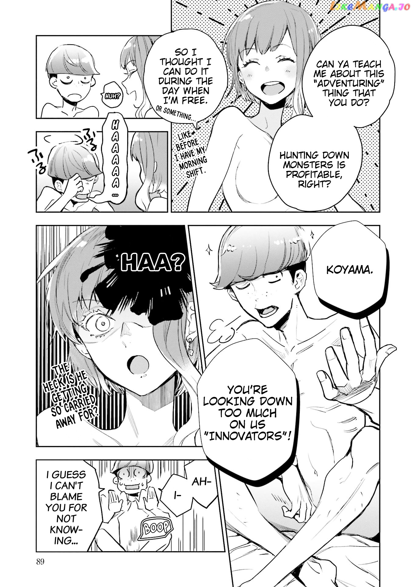Jk Haru Wa Isekai De Shoufu Ni Natta chapter 3 - page 6