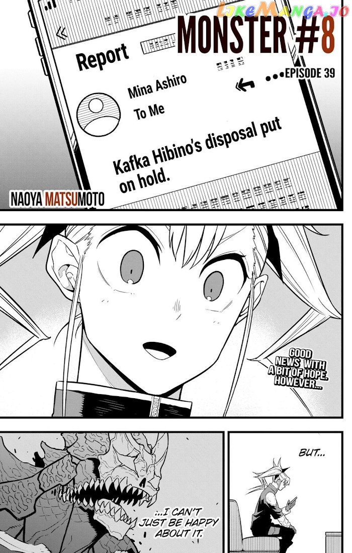 Kaiju No. 8 chapter 39 - page 1