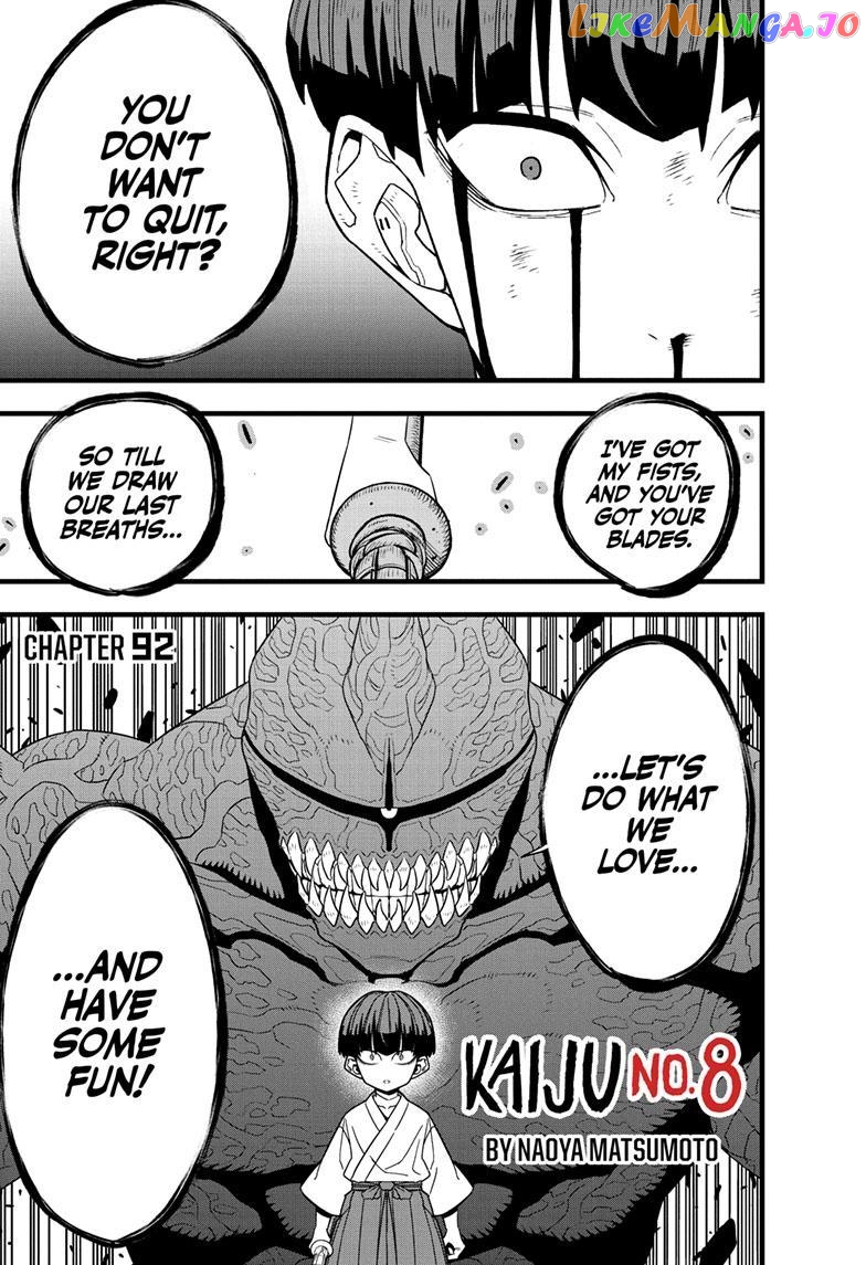 Kaiju No. 8 chapter 92 - page 1