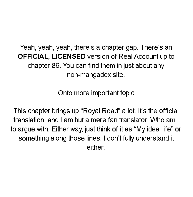 Real Account II chapter 87 - page 1
