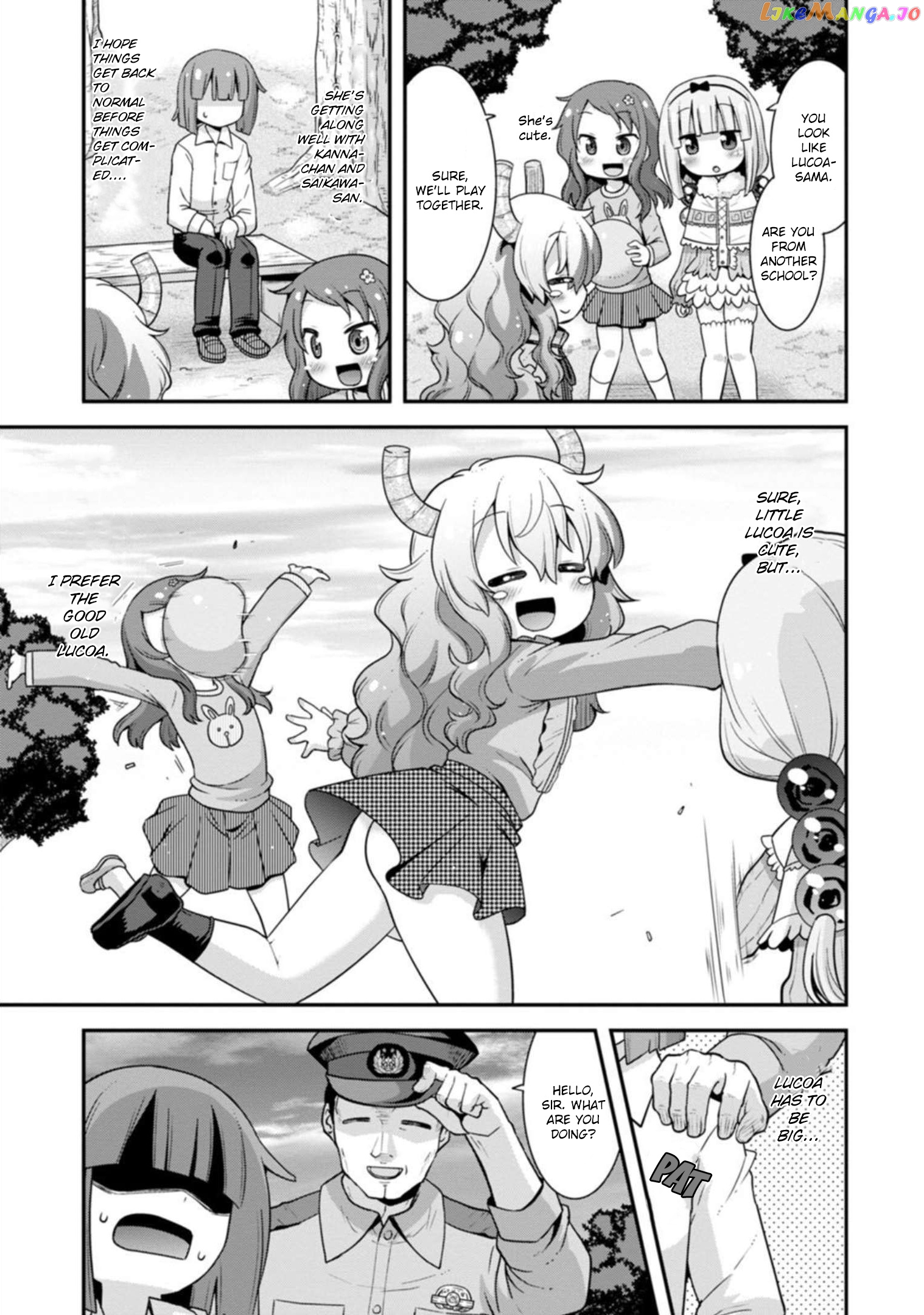 Miss Kobayashi's Dragon Maid: Lucoa is my xx chapter 34 - page 13