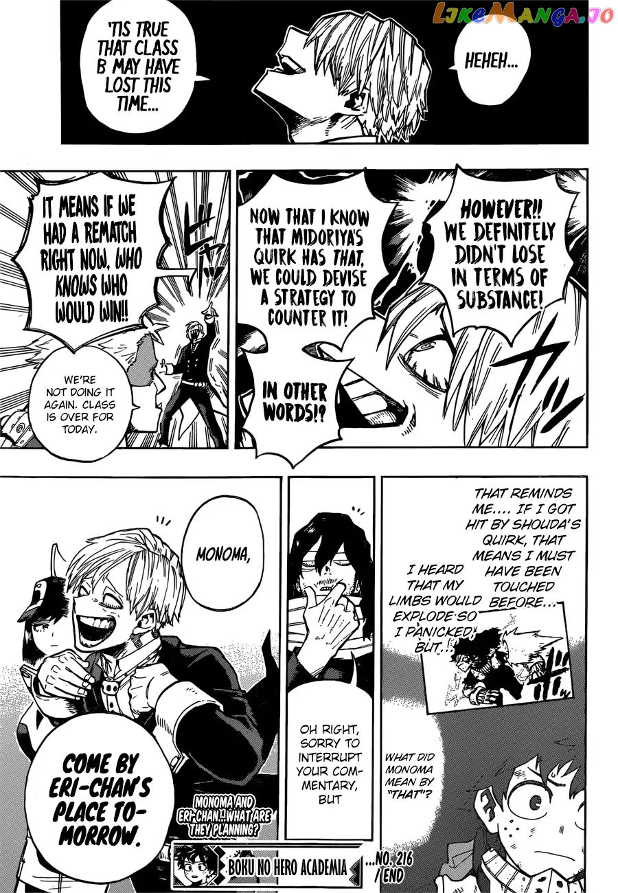 Boku No Hero Academia chapter 216 - page 14