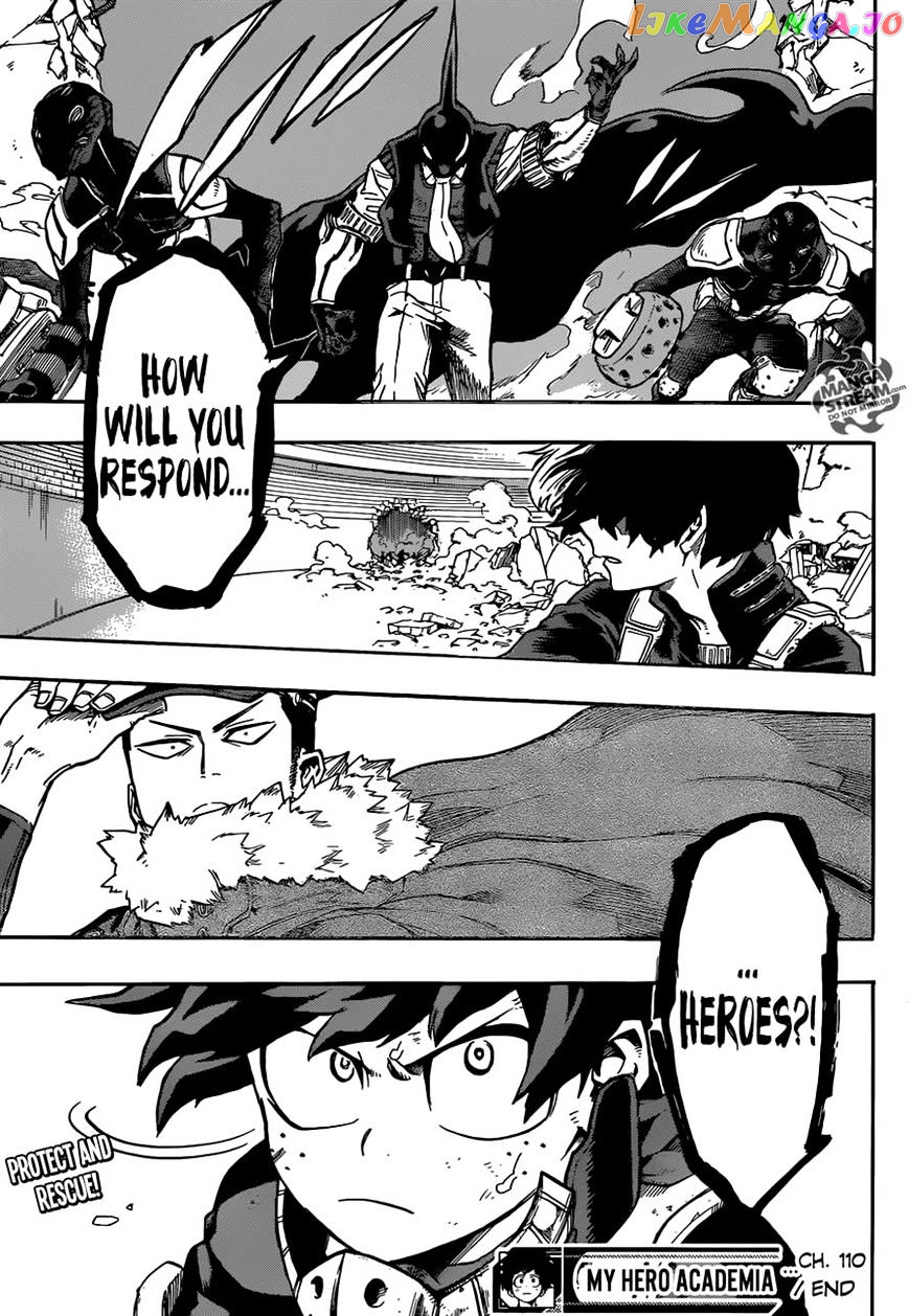 Boku No Hero Academia chapter 110 - page 17