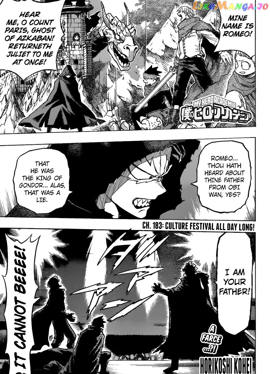 Boku No Hero Academia chapter 183 - page 1