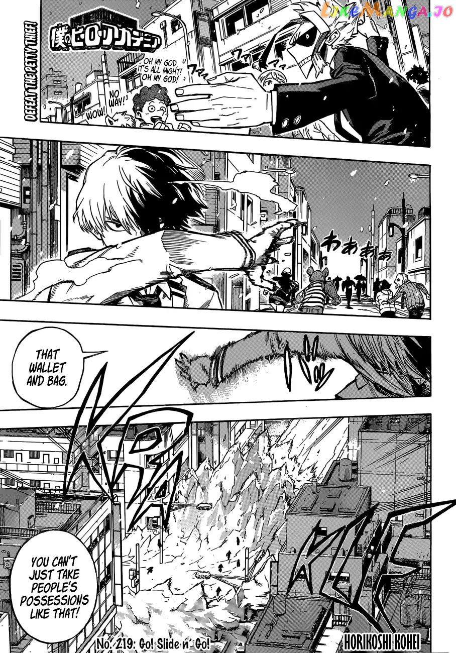 Boku No Hero Academia chapter 219 - page 1