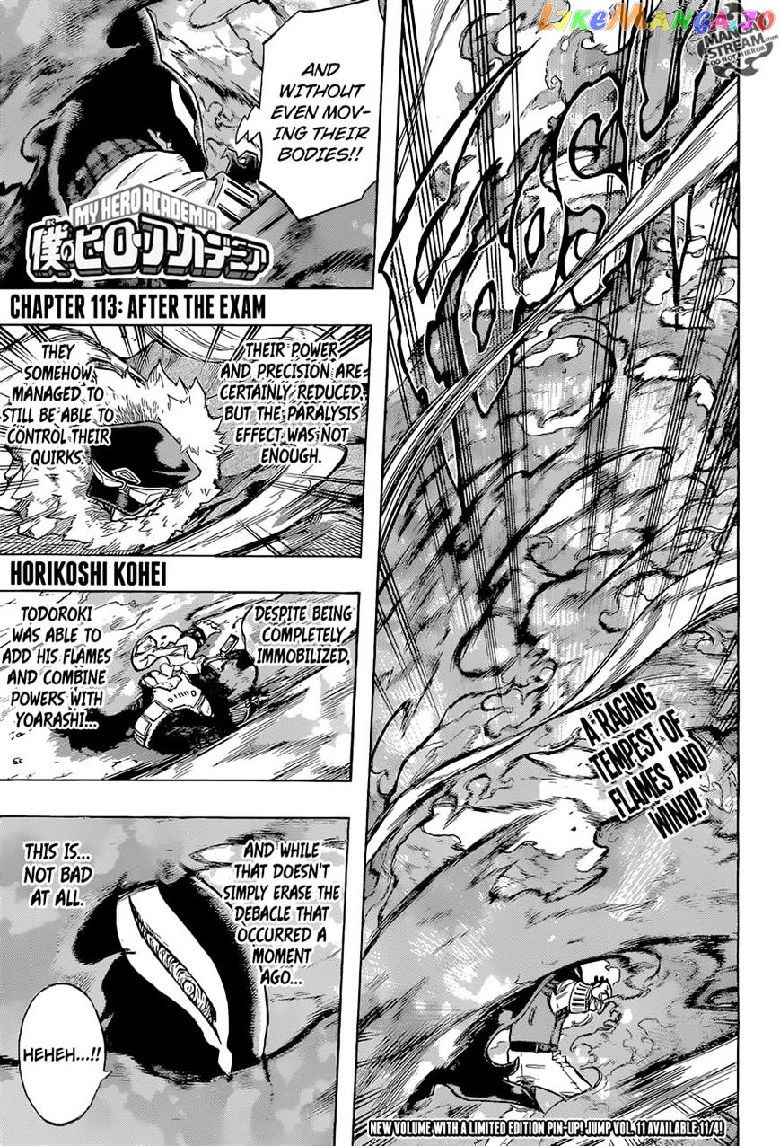 Boku No Hero Academia chapter 113 - page 1