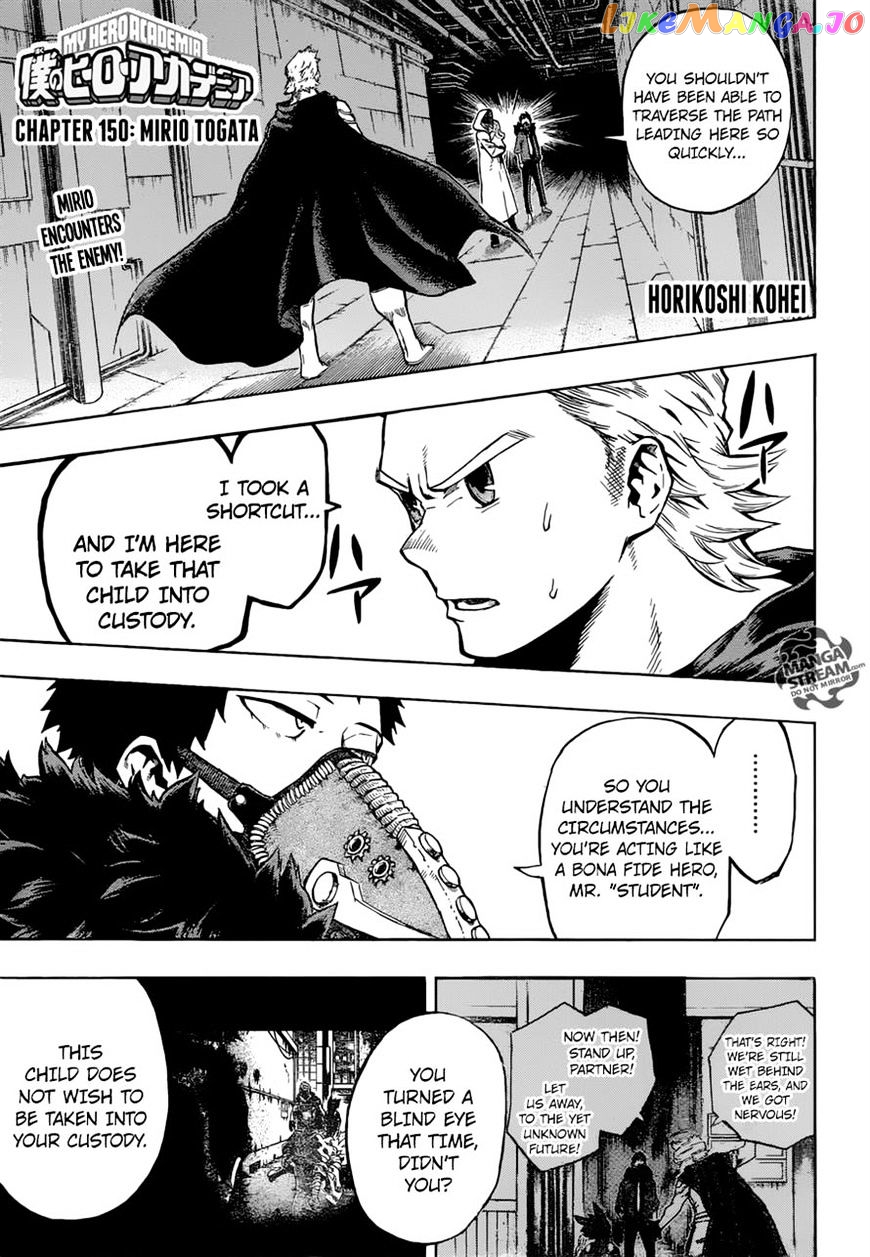 Boku No Hero Academia chapter 150 - page 1