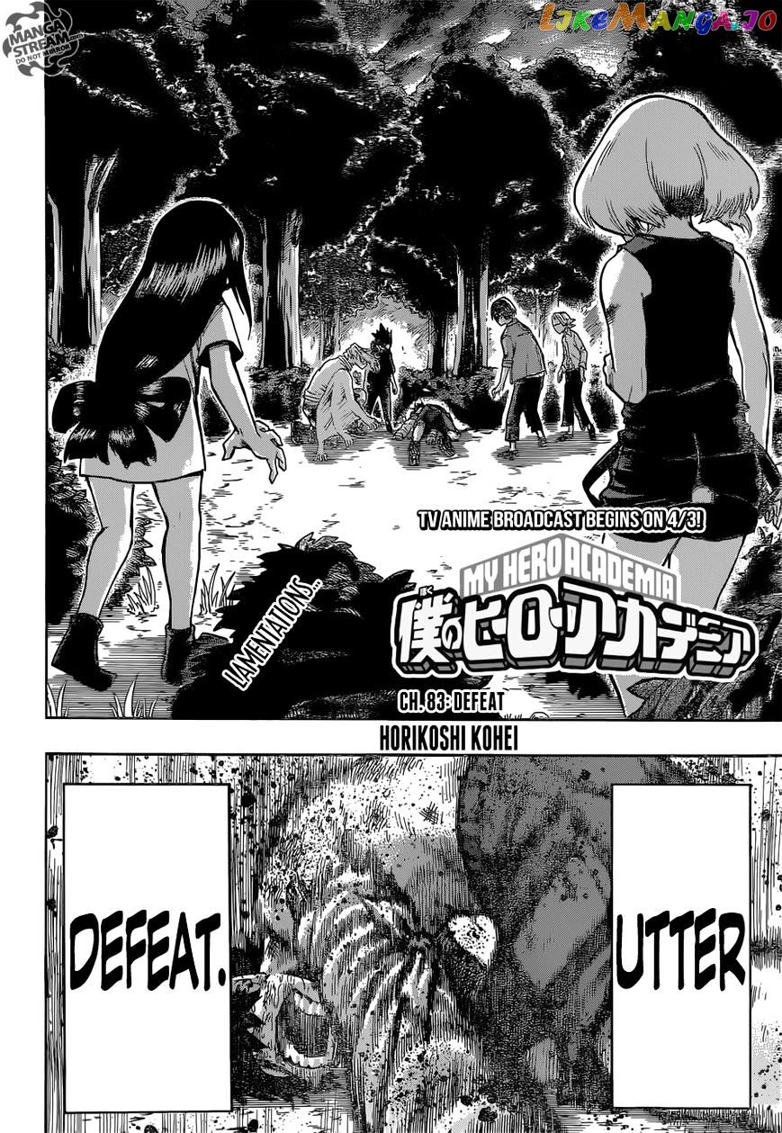 Boku No Hero Academia chapter 83 - page 3