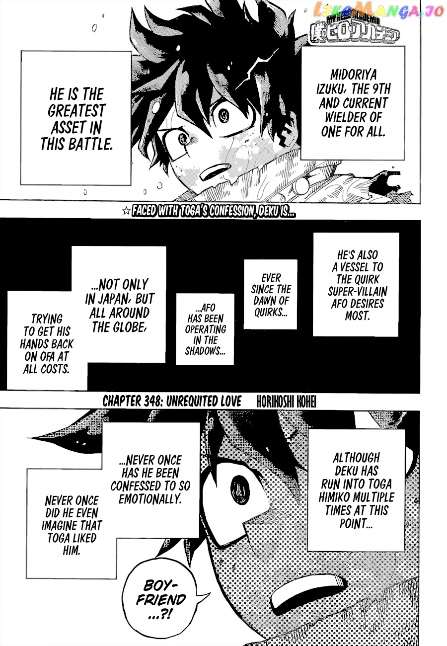 Boku No Hero Academia chapter 348 - page 3