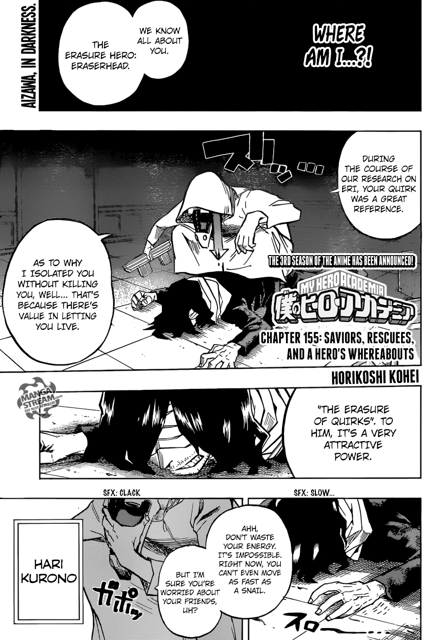 Boku No Hero Academia chapter 155 - page 1