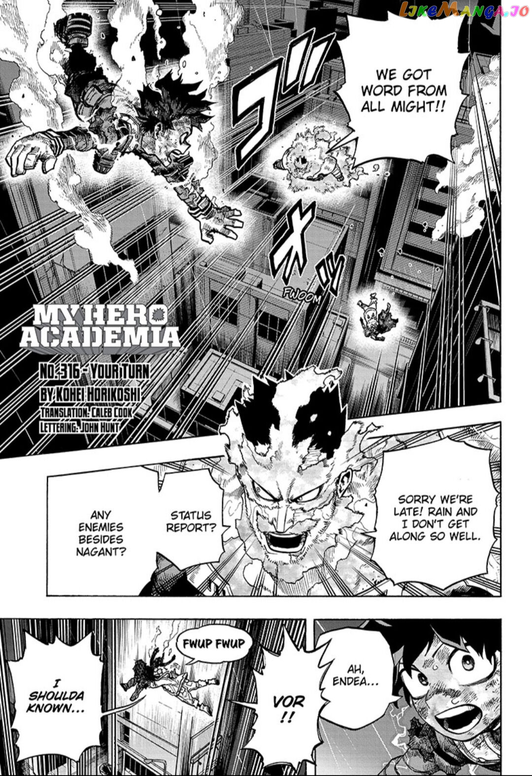 Boku No Hero Academia chapter 316 - page 1