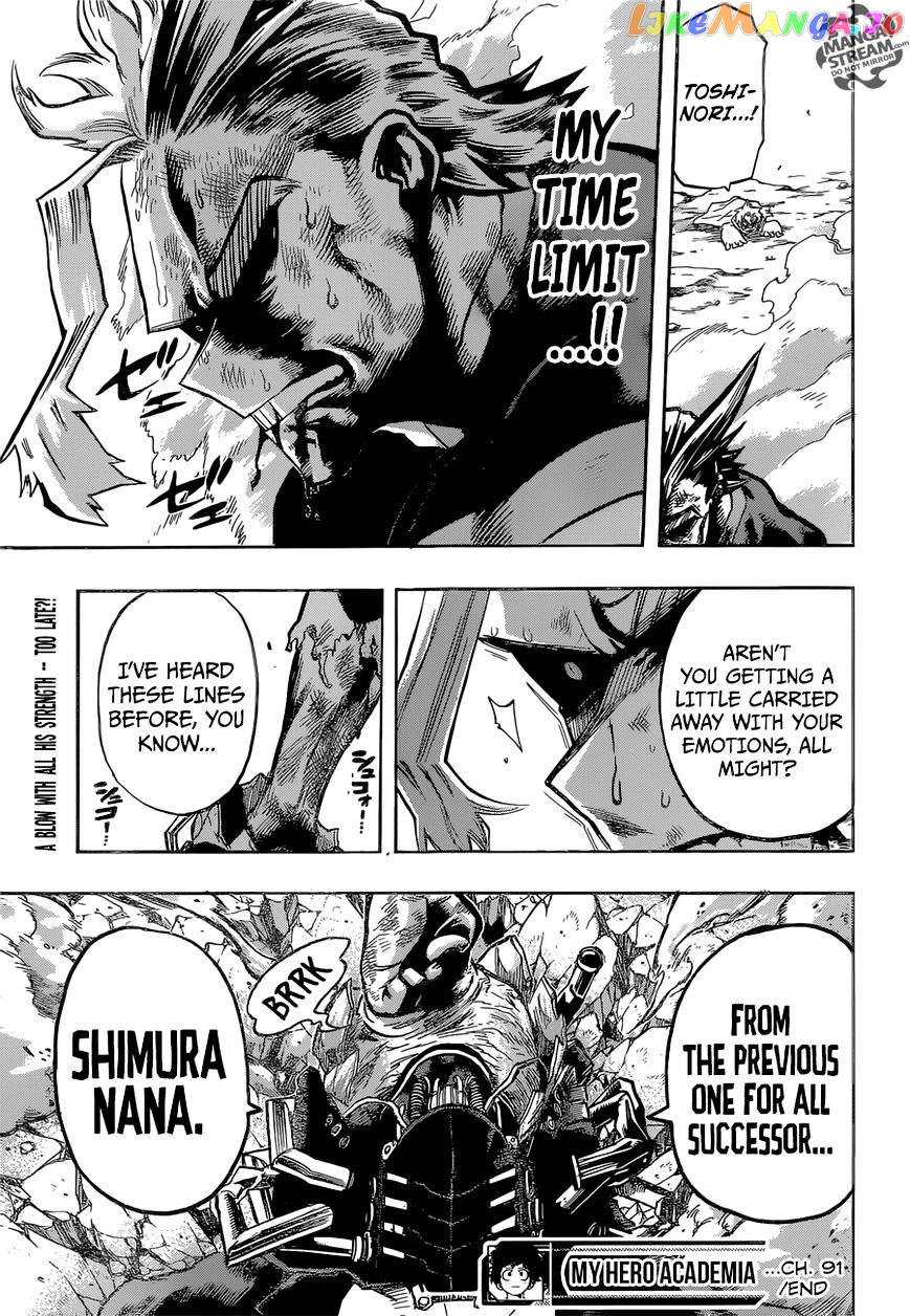 Boku No Hero Academia chapter 91 - page 21