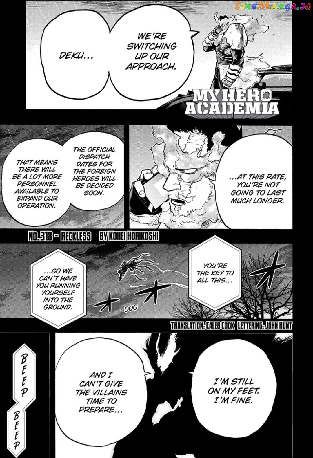 Boku No Hero Academia chapter 318 - page 1