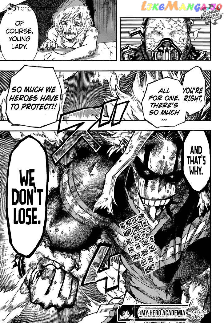 Boku No Hero Academia chapter 92 - page 20
