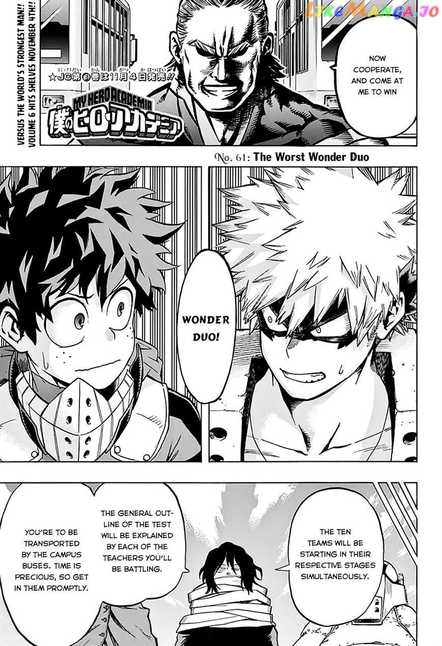 Boku No Hero Academia chapter 61 - page 1