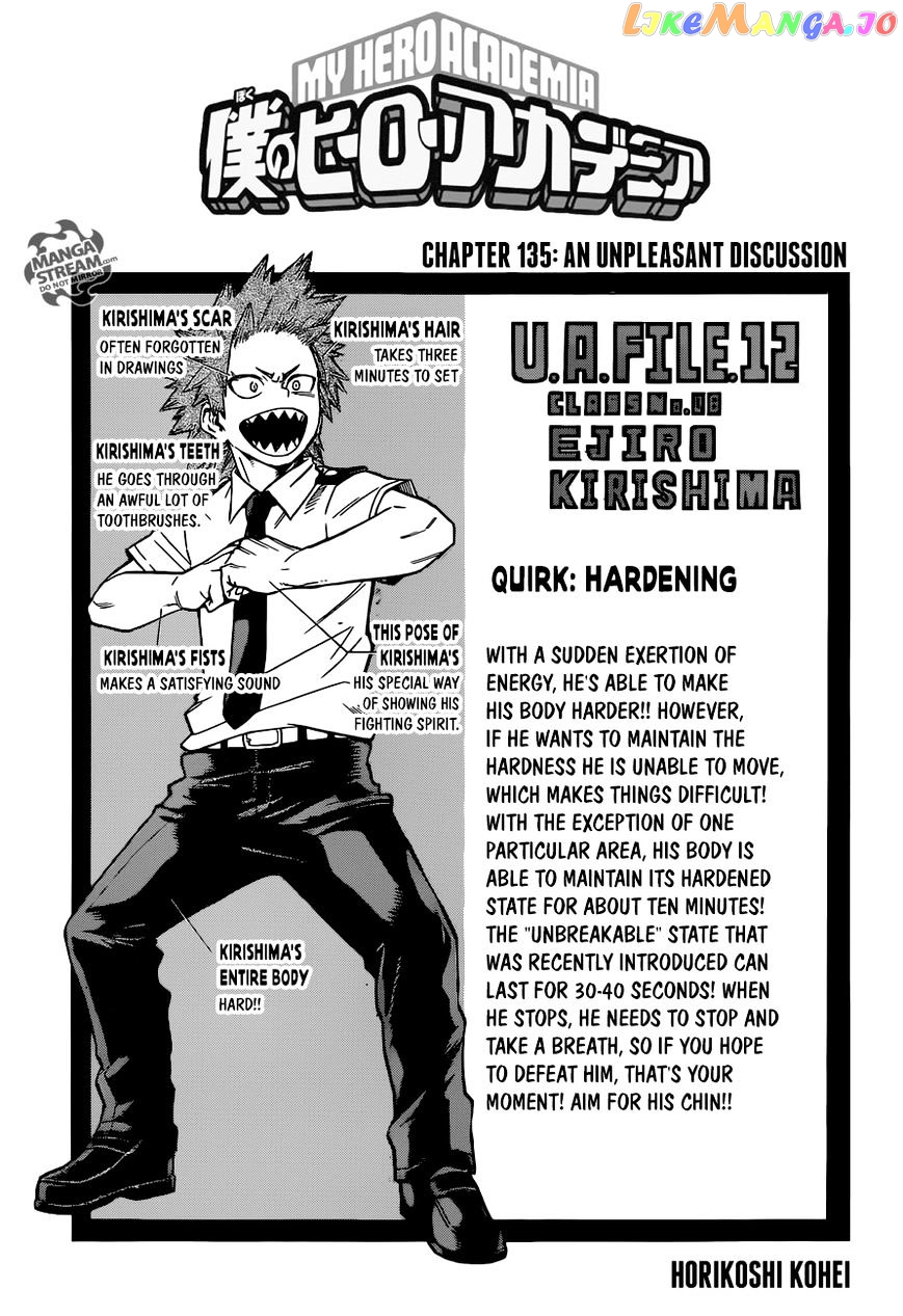 Boku No Hero Academia chapter 135 - page 1
