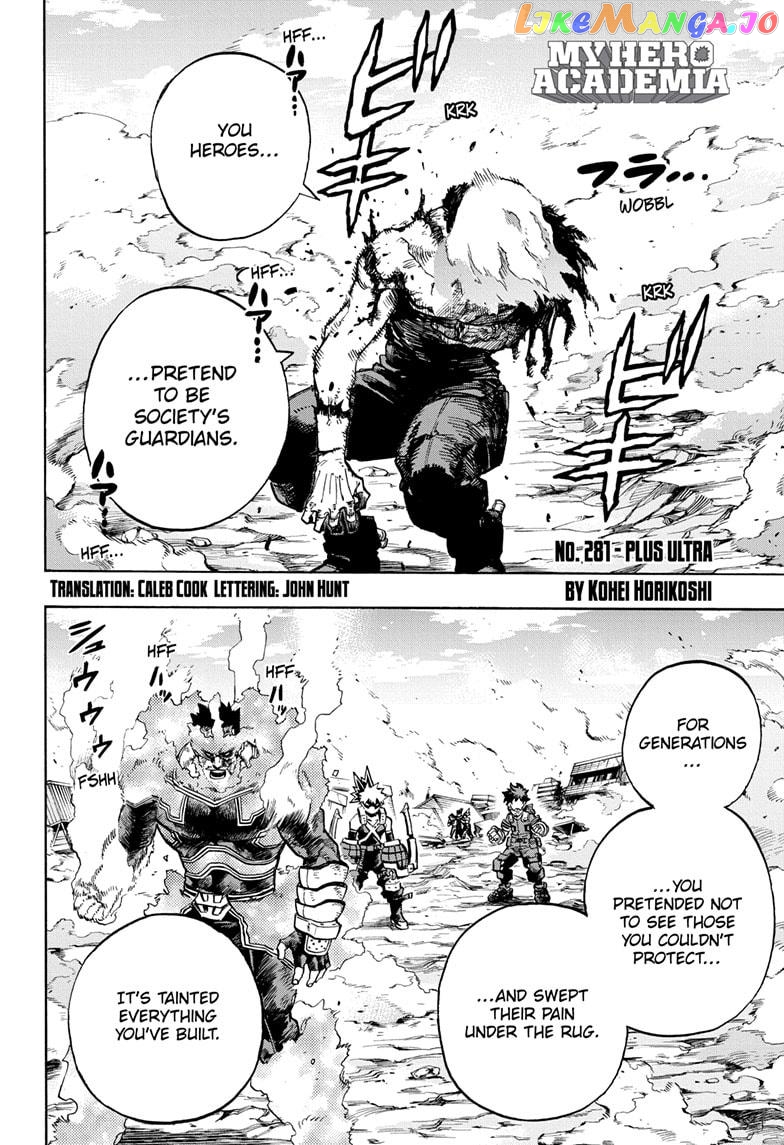 Boku No Hero Academia chapter 281 - page 2