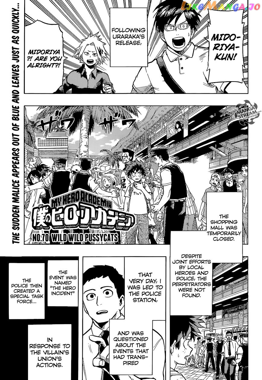 Boku No Hero Academia chapter 70 - page 1