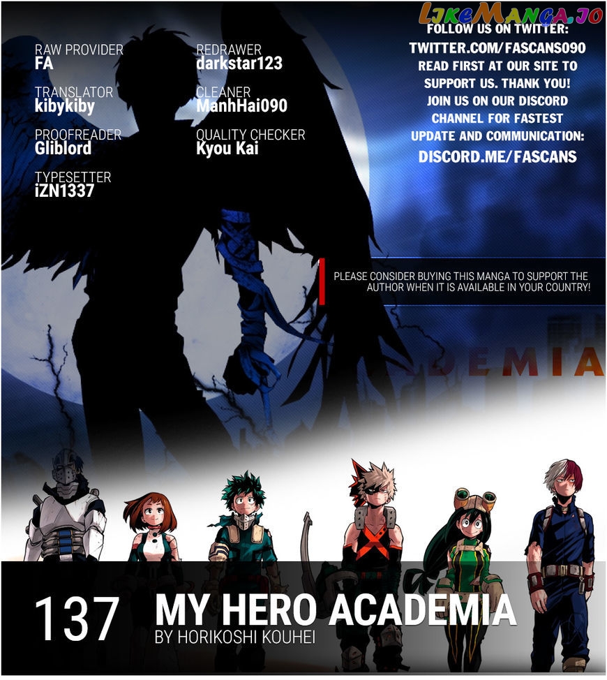 Boku No Hero Academia chapter 137 - page 1