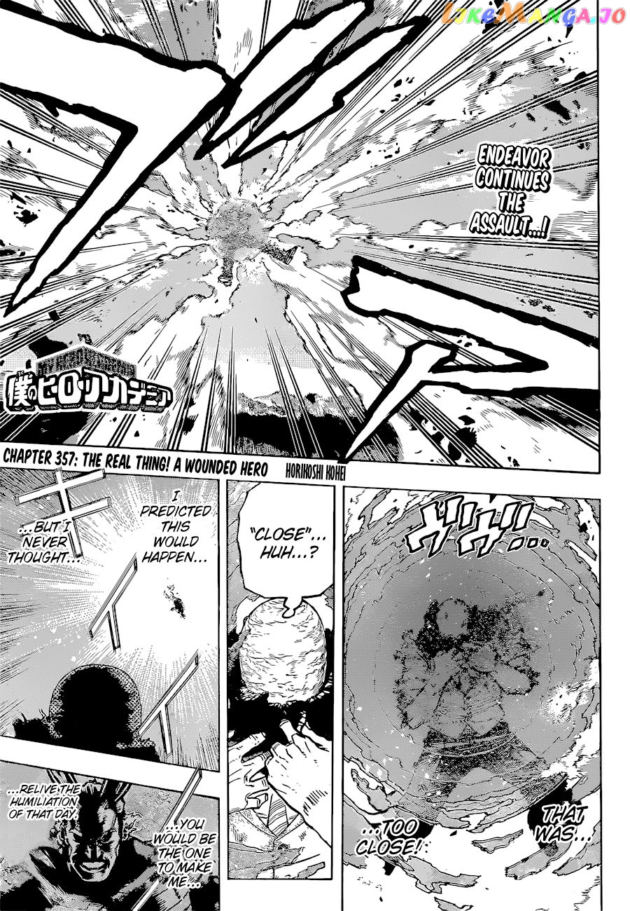 Boku No Hero Academia chapter 357 - page 2