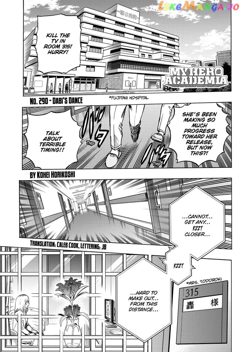 Boku No Hero Academia chapter 290 - page 1