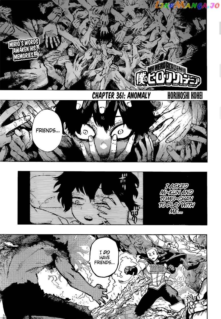 Boku No Hero Academia chapter 361 - page 1