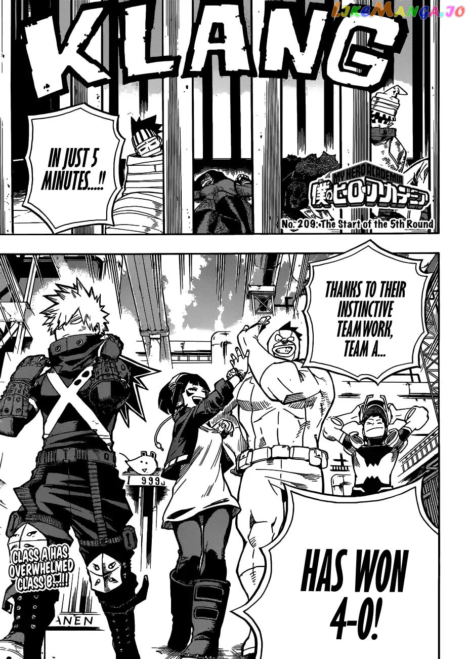 Boku No Hero Academia chapter 209 - page 1