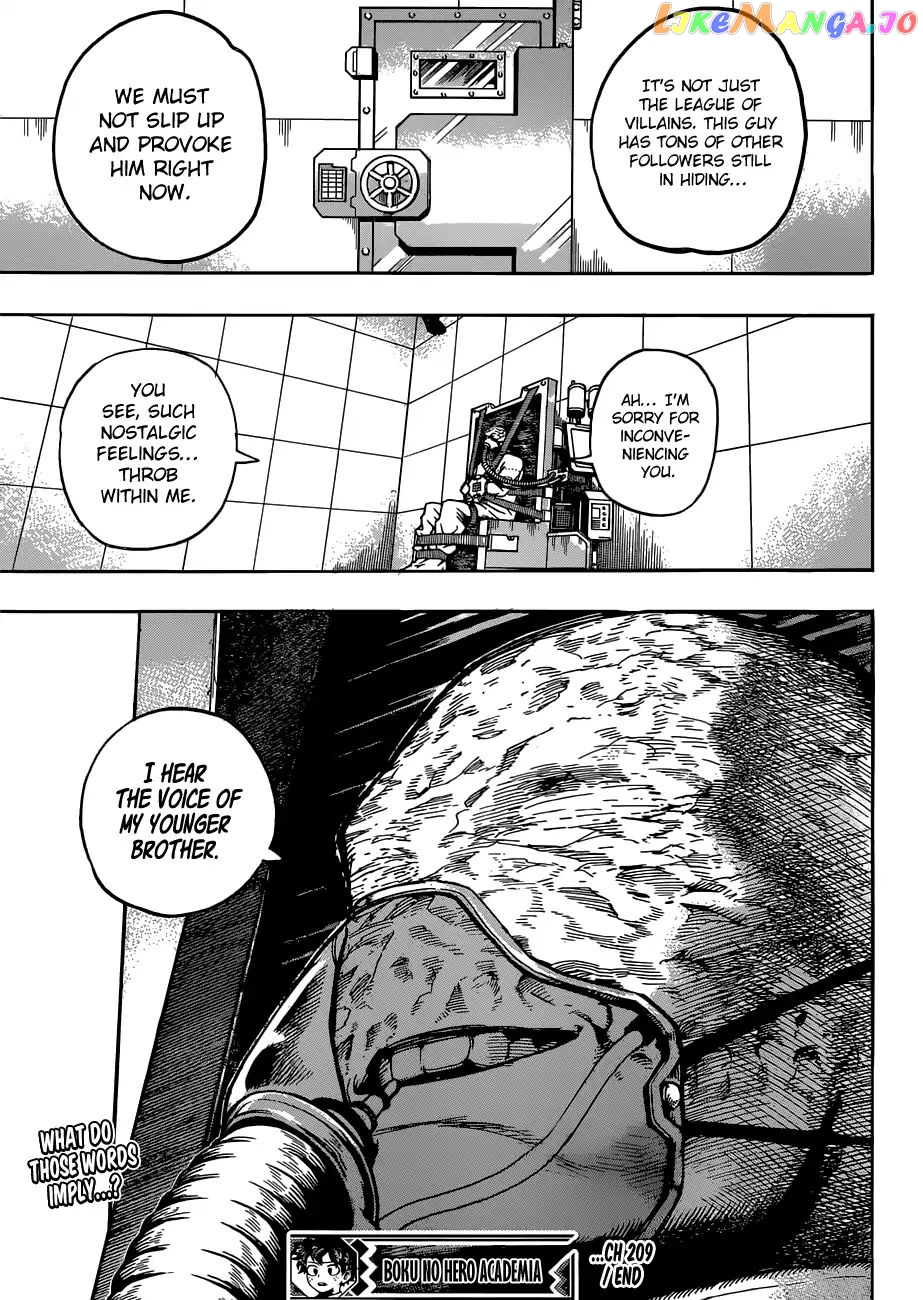 Boku No Hero Academia chapter 209 - page 16