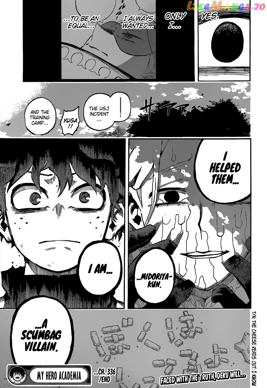 Boku No Hero Academia chapter 336 - page 17