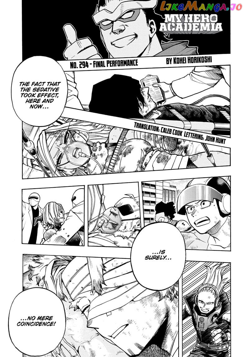 Boku No Hero Academia chapter 294 - page 1