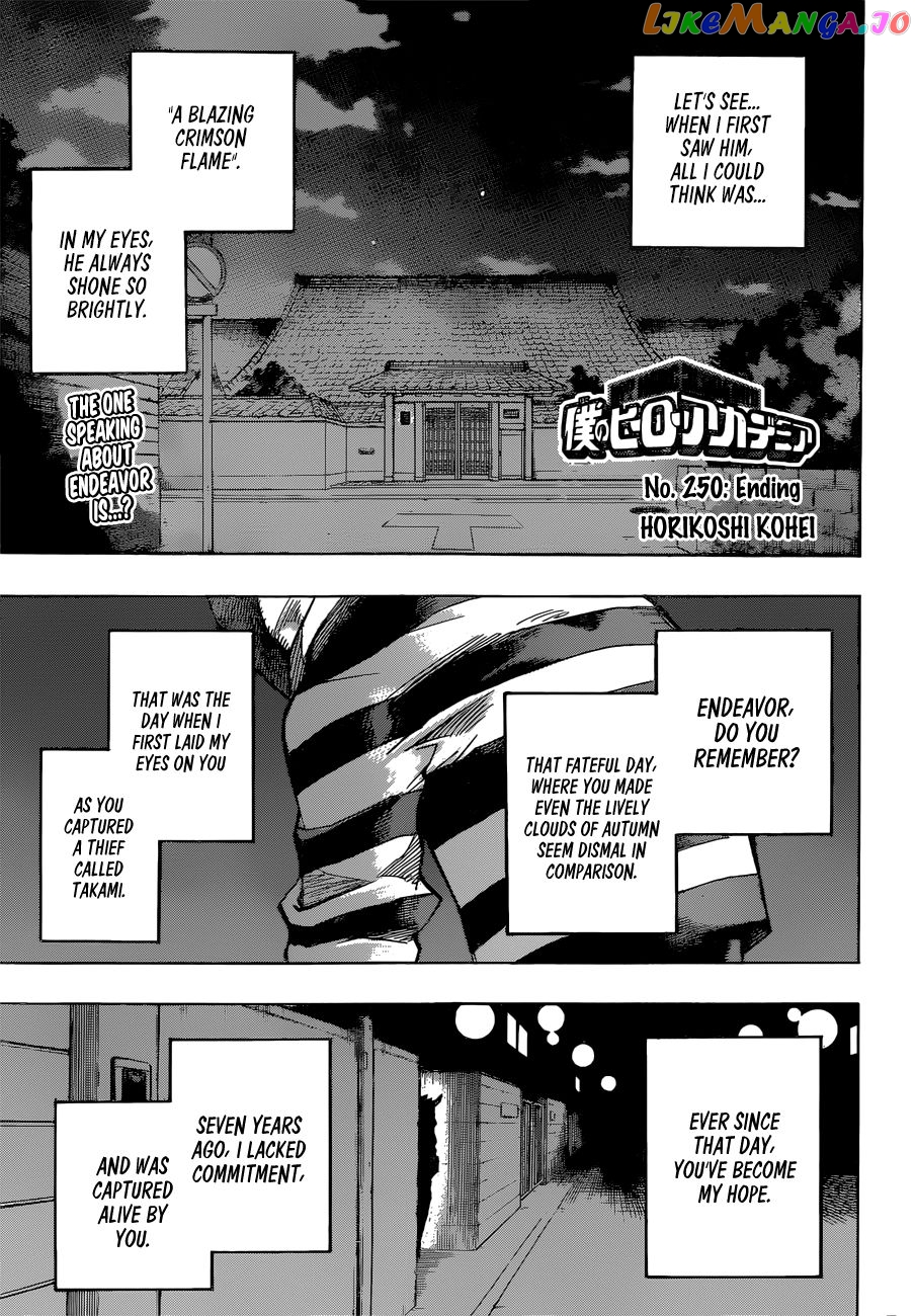 Boku No Hero Academia chapter 250 - page 1