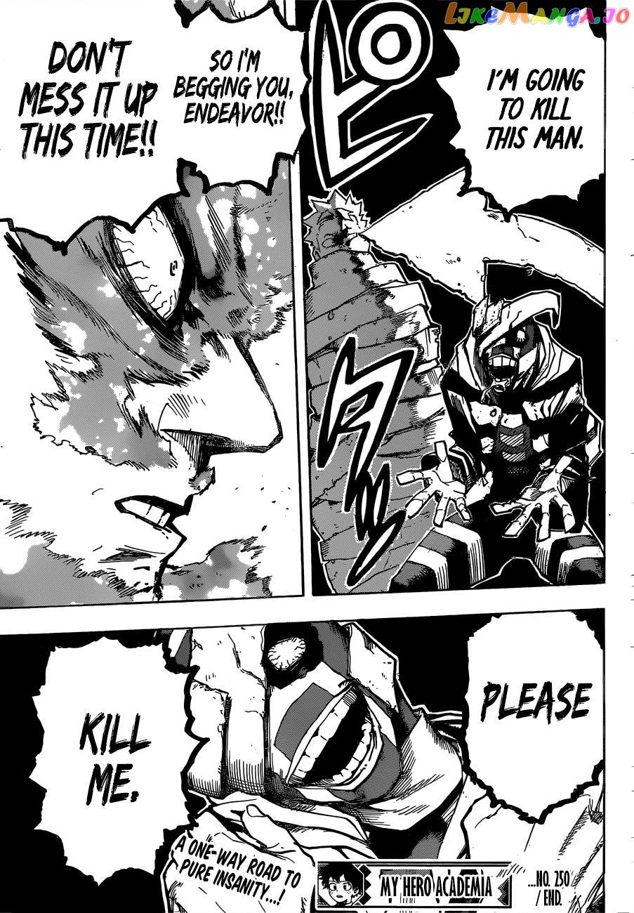 Boku No Hero Academia chapter 250 - page 14