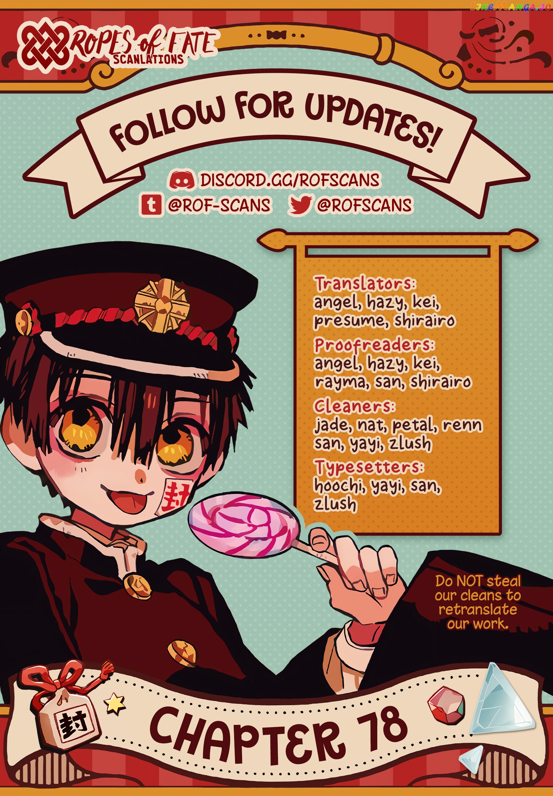 Jibaku Shounen Hanako-Kun chapter 78 - page 1